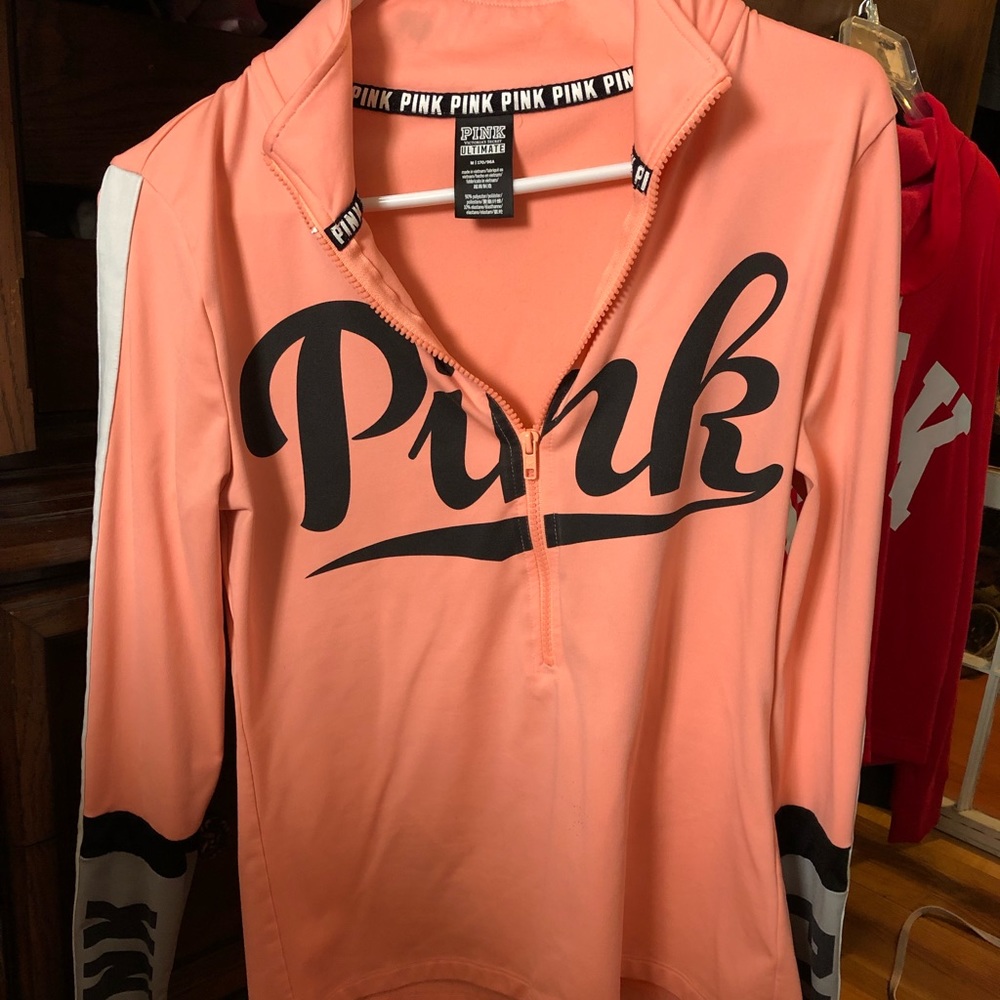 Pink Victoria Secret Quarter Zip